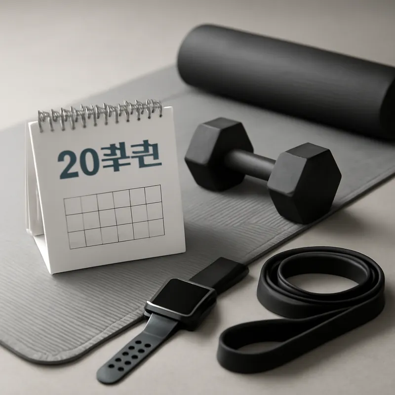 퇴근 뒤 20분 홈트