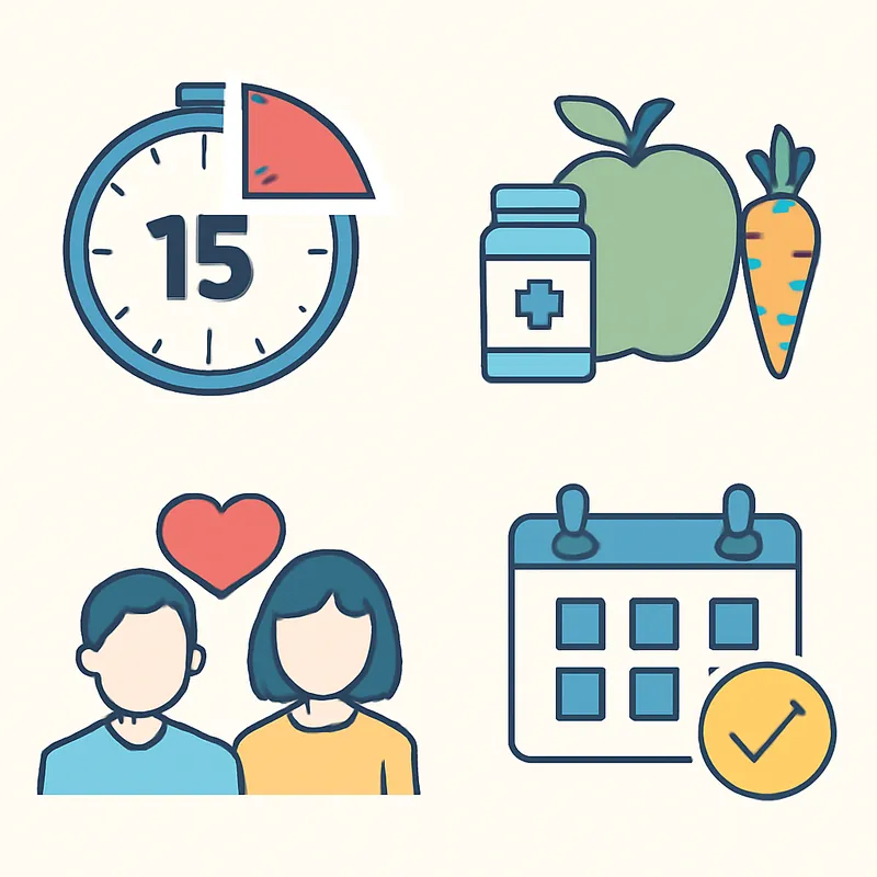 40대 남자의 15분 건강 루틴